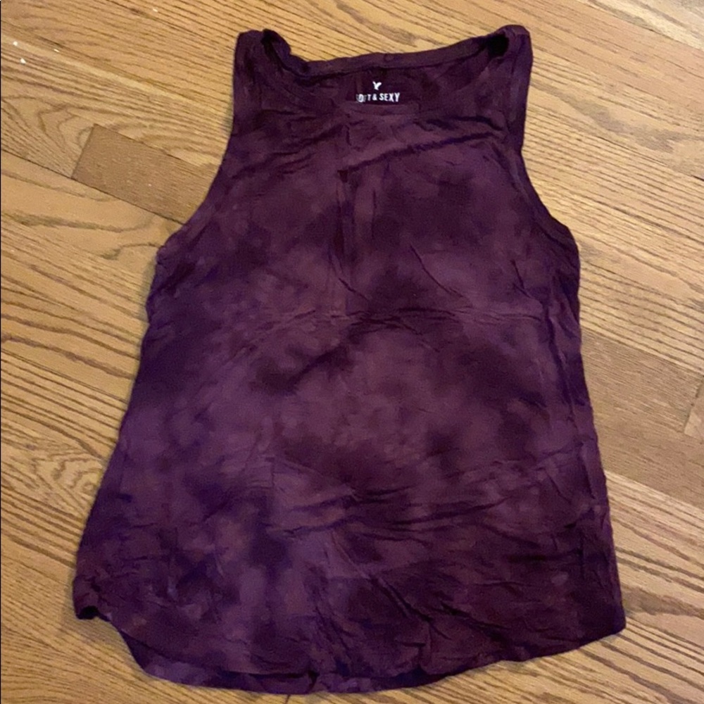 Burgundy Soft and Sexy AEO Tank Top